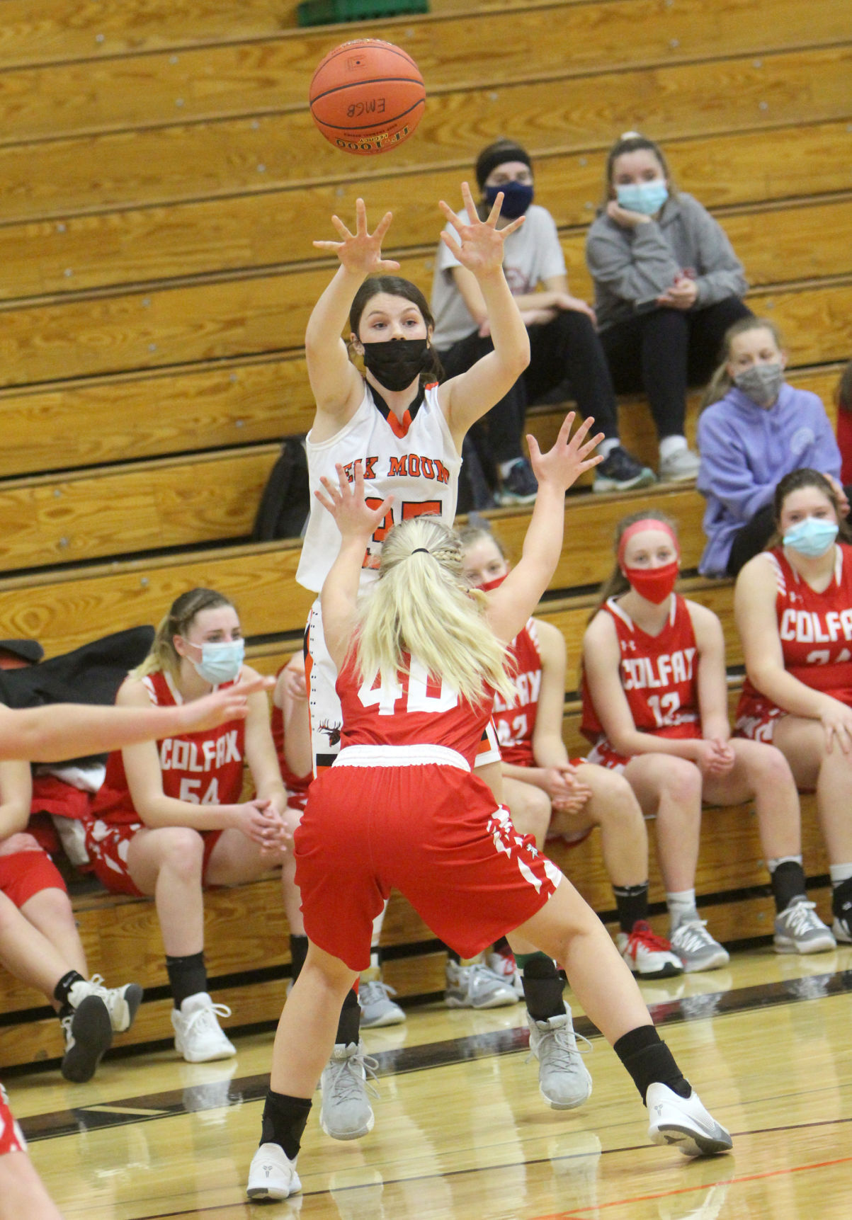 Colfax at Elk Mound girls basketball 1-25-21